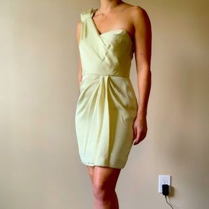 BCBGeneration One Shoulder Limeade Dress